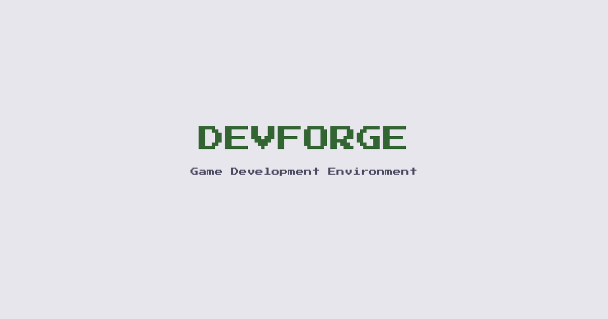 DevForge — Game Development Environment